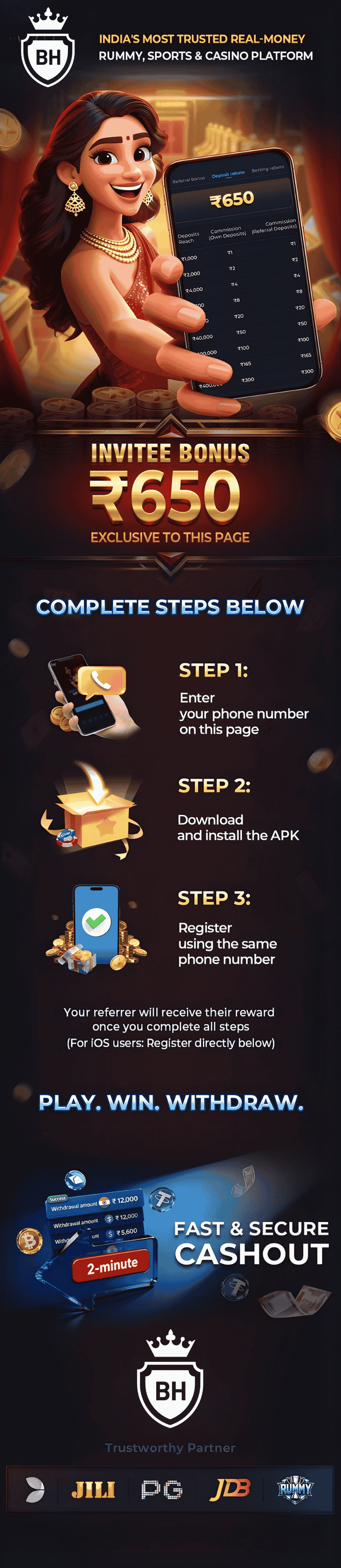 Jackpot prize up to 50,000,000